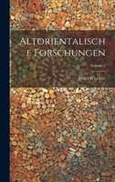 Altorientalische Forschungen; Volume 1 1020641452 Book Cover