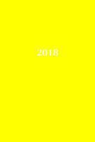 2018: Kalender/Agenda: 1 week op 2 pagina's, Formaat ca. A5, Kaft geel 1976087341 Book Cover
