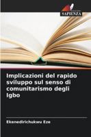 Implicazioni del rapido sviluppo sul senso di comunitarismo degli Igbo (Italian Edition) 6207648927 Book Cover