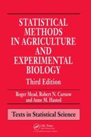 Statistical Methods in Agriculture and Experimental Biology 1138469807 Book Cover