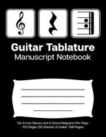 Guitar Tablature Manuscript Notebook: Guitar TAB Pages for Music Students & Music Teachers; Play Rest Repeat Treble Clef Cover Design 1790125987 Book Cover