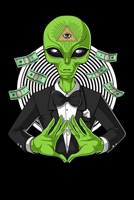 Alien Notebook: Space Alien Illuminati Pyramid Conspiracy Notebook 1657917800 Book Cover