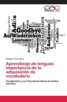 Aprendizaje de lenguas: Importancia de la adquisición de vocabulario: Vocabulario y su frecuencia léxica en textos escritos 6202138513 Book Cover