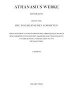 Epistulae I Iv Ad Serapionem (Athanasius Werke) (German Edition) 3110227703 Book Cover