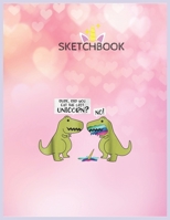 SketchBook: Funny Did You Eat The Last Unicorn Dinosaur Unicorn Blank Unlined SketchBook for Kids and Girls XL Marple SketchBook 100+ Pages of 8.5x11 Sketching and Doodling 1677157755 Book Cover
