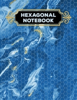Hexagonal Notebook: 1/4 Hexagonal Science Chemistry & Biochemistry Structures Honeycomb Graph Paper Composition Ocean Marble Notebook Journal For Teachers and students Math & Science Chemical Hex Grid 1692598562 Book Cover