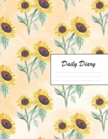 Daily Diary: Blank 2020 Journal Entry Writing Paper for Each Day of the Year Sunflower Floral Pattern January 20 - December 20 366 Dated Pages A Notebook to Reflect, Write, Document & Diarise Your Lif 167681857X Book Cover