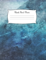 Blank Sheet Music Notebook Kids: Music Manuscript Paper / White Marble Blank Sheet Music / Notebook for Musicians  / Composition Books Gifts 100 Pages (8.5x11), perfect for learning 1674225091 Book Cover