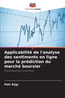 Applicabilité de l'analyse des sentiments en ligne pour la prédiction du marché boursier (French Edition) 6202640200 Book Cover