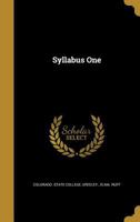 Syllabus One 1246912481 Book Cover