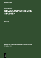 Beihefte zur Zeitschrift für romanische Philologie Dialektometrische Studien 3110607565 Book Cover