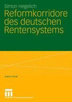 Reformkorridore Des Deutschen Rentensystems 3531149113 Book Cover