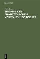 Theorie Des Franzosischen Verwaltungsrechts 3743318512 Book Cover