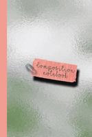 Composition notebook: Small sparkle glitter school or academic college ruled composition notebook for girls and women - Green reflective sheen 1796294306 Book Cover