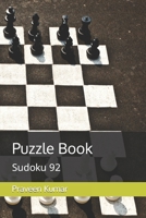 Puzzle Book: Sudoku 92 B0BYRHDHV8 Book Cover