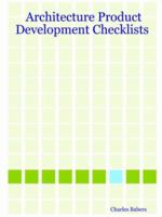 Architecture Product Development Checklists 1847288324 Book Cover