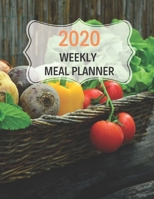 2020 Weekly Meal Planner: 55 Week Meal Planner, Recipe, (112 Pages, Blank, 8.5 x 11) 1676414886 Book Cover