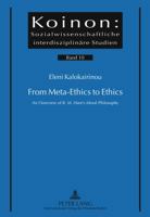 From Meta-Ethics to Ethics: An Overview of R. M. Hare's Moral Philosophy 3631364814 Book Cover