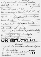 Auto-Destructive Art: Metzger at AA 1907414509 Book Cover
