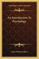 An Introduction to Psychology 9354046622 Book Cover