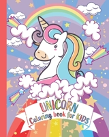 Unicorn coloring book for kids: kids Coloring Book with Beautiful and funny Unicorn Designs. A good activity book for kids, children and girls ages 4- B08F6RYJJ9 Book Cover