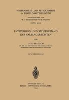 Entstehung Und Stoffbestand Der Salzlagerstatten 3540028773 Book Cover
