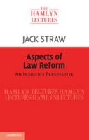 Aspects of Law Reform: An Insider's Perspective 1107618169 Book Cover