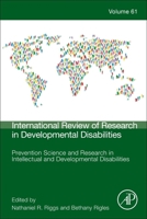 Prevention Science and Research in Intellectual and Developmental Disabilities, 61 0128245859 Book Cover
