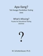 APA Ilang? Teki Kanggo Pendidikan Testing: Jawa 1492155241 Book Cover
