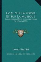 Essay on Poetry and Music as they Affect the Mind 1278984976 Book Cover