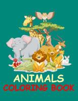 Animals Coloring Book: Stress Relieving Designs: Animals, Birds, Mandalas, Butterflies, Flowers, Paisley Patterns, Garden Designs, and Amazing ... (Nature Coloring Books by Dan Morris) 1095630253 Book Cover