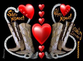 Country Lovers Notebook: Romantic couples expressing their love and making claims to each other in a real country-western style. Cowboy and cowgirl ... creating memories with this sweet keepsake. 1969155256 Book Cover