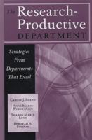 The Research-Productive Department: Strategies from Departments That Excel (JB - Anker Series) 1882982746 Book Cover
