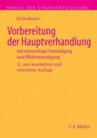 Vorbereitung der Hauptverhandlung 3811417983 Book Cover
