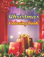 Christmas Coloring Book: a beautiful colouring book with Christmas designs on a black background, for gloriously vivid colours (Merry Christmas (Christmas designs on a black background) 1707425019 Book Cover
