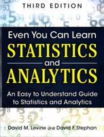 Even You Can Learn Statistics: A Guide for Everyone Who Has Ever Been Afraid of Statistics 0131467573 Book Cover