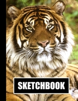 Sketchbook: Tiger Cover Design White Paper 120 Blank Unlined Pages 8.5 X 11 Matte Finished Soft Cover 1704364787 Book Cover