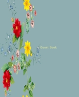 Guest Book: For Events, Wedding, Bridal Shower, Baby Shower, Birthday, Memorial Service, retirement, Anniversary, Home, Visitors, etc: /Keepsake Memory Guest Signing and Message Book 1656607867 Book Cover