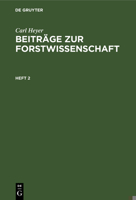 Beiträge zur Forstwissenschaft 3112631536 Book Cover