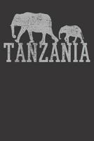 Tanzania Notebook: Notebook Elephant Family Baby Mother Dad Africa Tanzania Vintage 1077290942 Book Cover