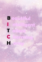 Beautiful Intelligent Tallent charming Horny: All Purpose 6x9 Blank Lined Notebook Journal Way Better Than A Card Trendy Unique Gift Pink Universe Sugar Baby 1706840195 Book Cover