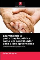 Examinando a participação pública como um contribuidor para a boa governança 6203534102 Book Cover