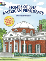 Homes of the American Presidents Coloring Book 0486408019 Book Cover