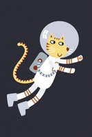 Notes: A Blank Dot Grid Notebook with Tabby Cat Astronaut Cover Art 1697515746 Book Cover