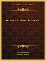 Nervous And Mental Diseases V2 1163120715 Book Cover