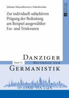 Zur Individuell-Subjektiven Praegung Der Bedeutung Am Beispiel Ausgewaehlter Ess- Und Trinkwaren 3631669593 Book Cover