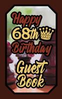 Happy 68th Birthday Guest Book: 68 Boardgames Celebration Message Logbook for Visitors Family and Friends to Write in Comments & Best Wishes Gift Log (Birth Day Guestbook) 1092751750 Book Cover