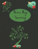 Never Stop Growing: 2020 Weekly Goal Planner and Calendar to Track Your Journey and Plan the Year Ahead while you continue to Grow Everyday 1676353720 Book Cover