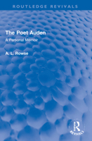 The Poet Auden 1032221763 Book Cover