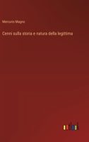 Cenni sulla storia e natura della legittima (Italian Edition) 338506242X Book Cover
